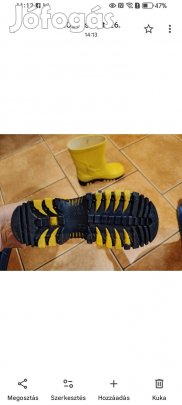 28-29-es fű fiú gumicsízma 