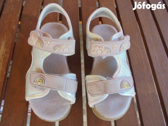 28-29-es tépőzáras villogó talpú lány szandál