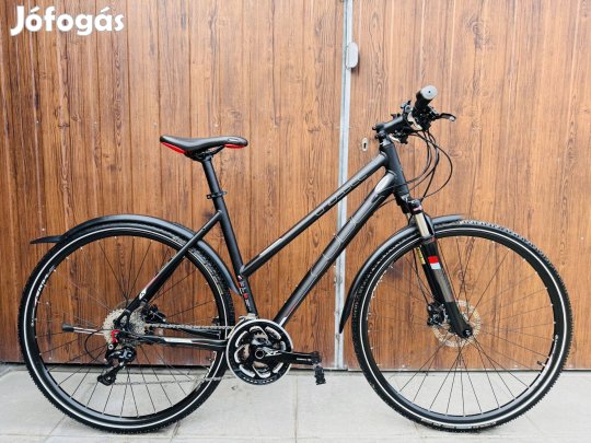 28" Cube aluvázas Crosstrekking kerékpár Újszerű!Deore XT/3x10/Hidrfék