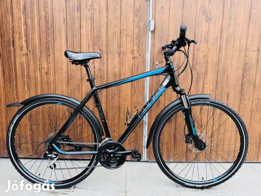 28" Ghost aluvázas Crosstrekking kerékpár Újszerű!Shimano/3x8s/Hidrfék