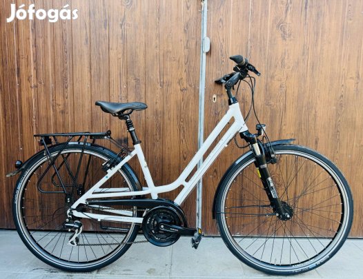 28" Gudereit aluvázas Trekking kerékpár Újszerű!Shimano/3x8s/Hidrfék/