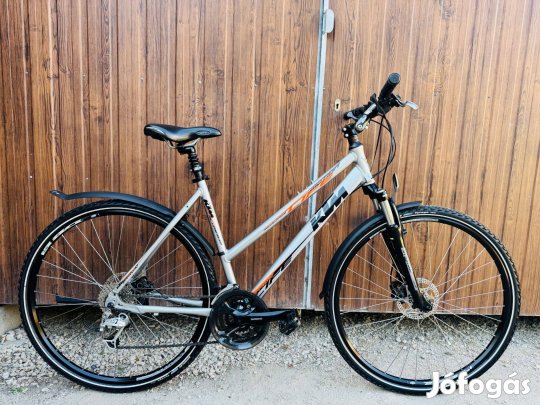 28" KTM aluvázas Crosstrekking kerékpár Újszerű!Deore LX/3x8s/Hidrfék/