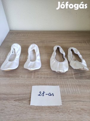 28-as 2 pár fehér tornapapucs