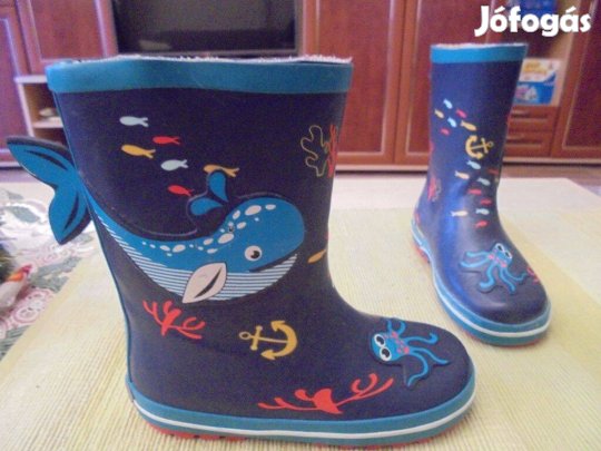 28-as Impidimpi polipos-cápás fiú gumicsizma 28