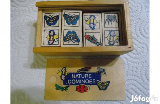 28 darabos fából készült Nature Dominó