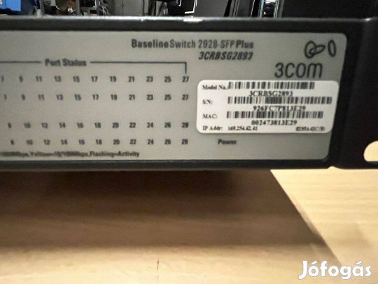 2928-SFP Plus, 3Com Baseline Switch - használt switch