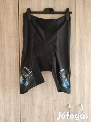 2XL-es fekete férfi biciklis rövidnadrág Brunex