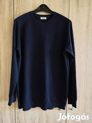 2XL-es sötétkék férfi pulóver Kenneth Street