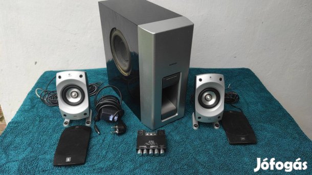 2.1 hangrendszer hangfal erősítő mélyláda