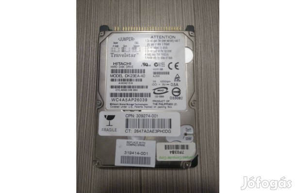 2.5" 40 GB Hitachi Travelstar 4200 RPM laptop IDE HDD