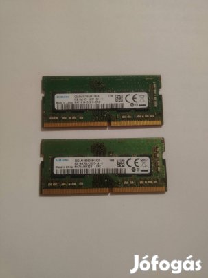 2*8 Gb DDR4 laptop memória eladó