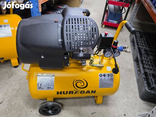 2 Hengeres Ipari 50L Huragan kompresszor Brutális erő műhelybe!