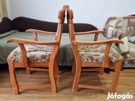 2 Karfás Tölgyfa Szék