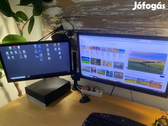2 LG monitor + konzol olcsón