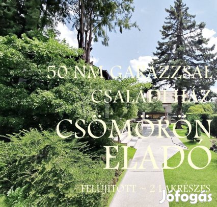 2 Lakrészes Önálló Családi Ház 50 NM Garázzsal Eladó!