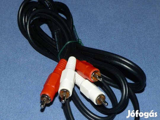 2 X RCA - 2 X RCA sztereó audió kábel, 2 méter