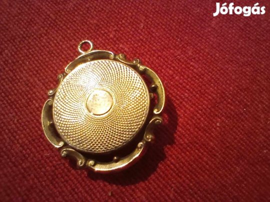 2 .43 gr 14k Antik kerek nyitható fényképtartó hajtincstartó arany med