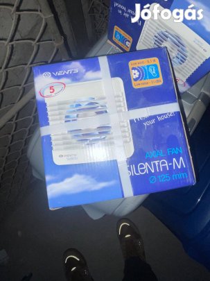 2× Vents SilentaM 125 mm csendes fürdőszobai ventilátor új, dobozba