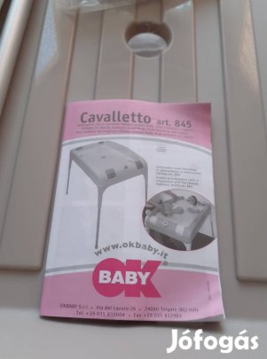 2 az 1- ben OK Baby Compakt baba pelenkázóasztal és babakád állvány