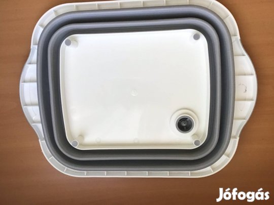 2 az 1-ben összecsukható szilikon tál és vágódeszka