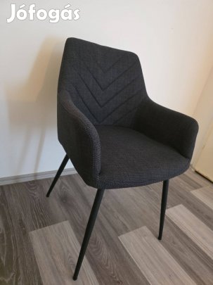 2 darab Purhus (Jysk) étkezőszék (szürke/fekete) eladó
