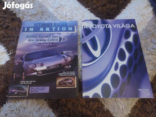 2 darab Toyota modellek prospektus katalógus