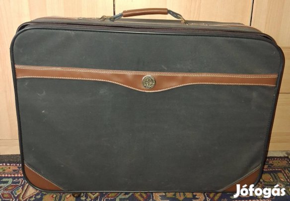 2 darab, kék retro bőrönd