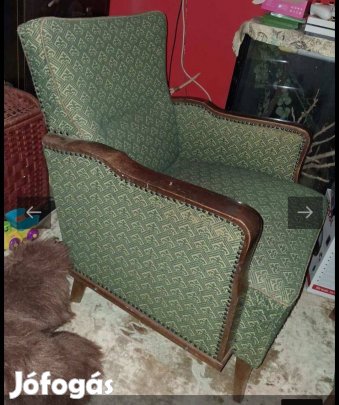 2 darab, régi, zöld fotel Olcsón!