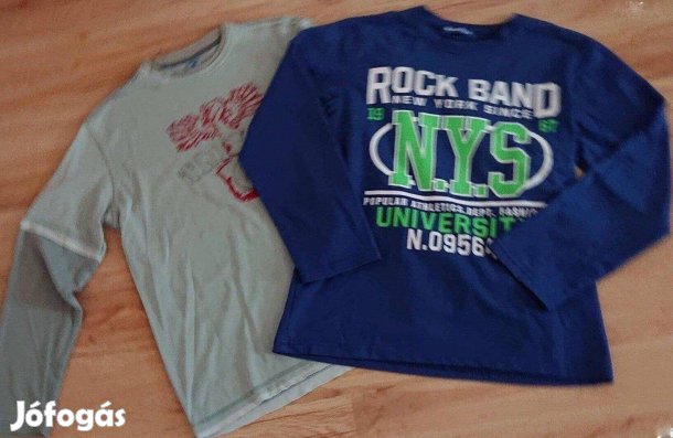 2 darab hosszú ujjú felső 158-164 méretben - mérve