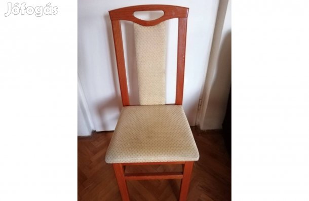 2 darab magastámlás étkezőszék szövet kárpittal 4.800 Ft/db