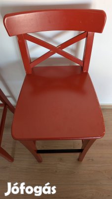 2 darab piros Ingolf bárszék