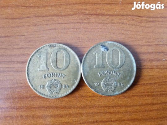 2 db 10 Ft-os 1984-es pénzérme eladó