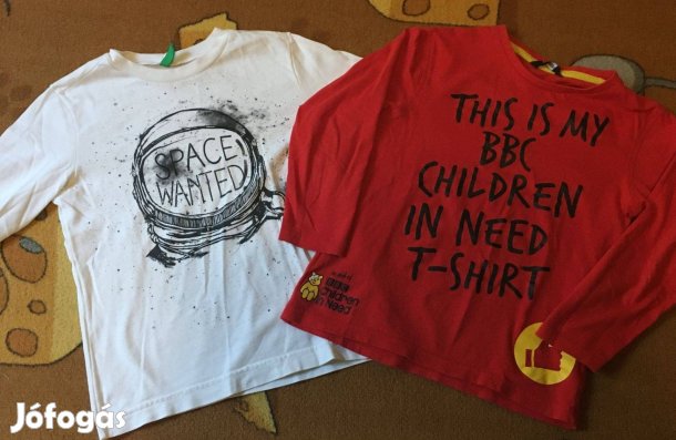 2 db 122-128 hosszú ujjú felső együtt!