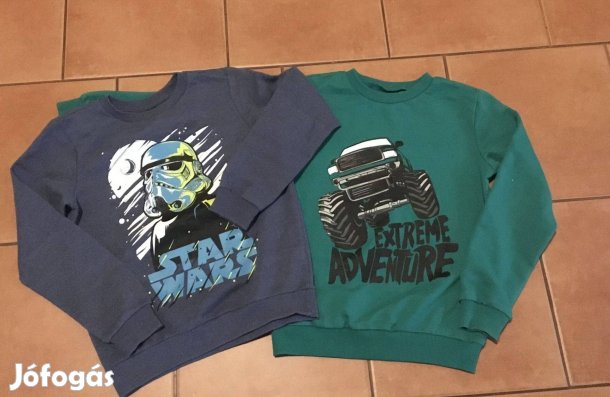 2 db 134-140 gyorsan kinőtt pulóver együtt!