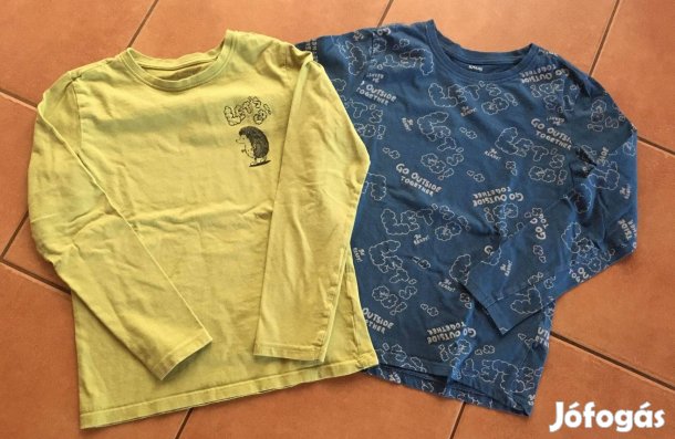 2 db 134-es alig viselt hosszú ujjú felső együtt!