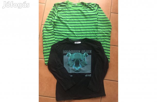 2 db 140-146 H&M hosszú ujjú póló együtt!