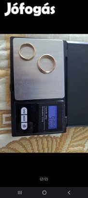 2 db 14 karátos arany gyűrű