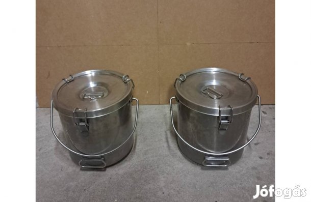 2 db 17literes ételhordó badella, étel hordó