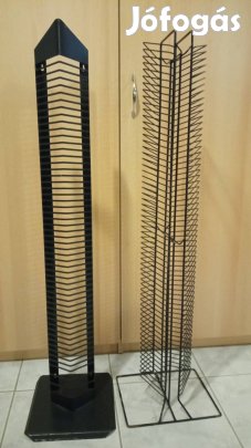 2 db 1 m es fekete cd állvány fém együtt 2000 Ft