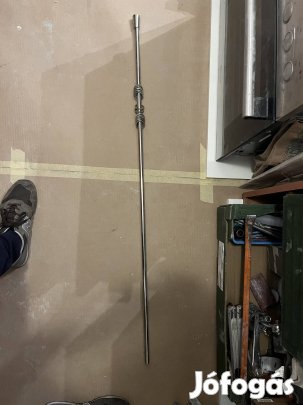 2 db 245 cm nemesacél karnis rögzítővel eladó