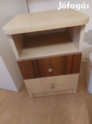 2 db 2 fiókos éjjeliszekrény éjjeli lerakó asztal szekrény