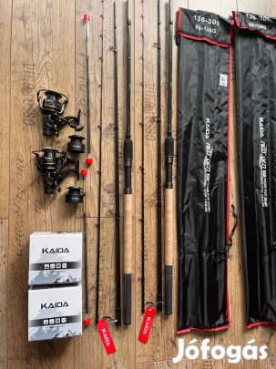 2 db 3 m-es 120 gr-os feeder bot 2 db 40-es orsó Új eladó