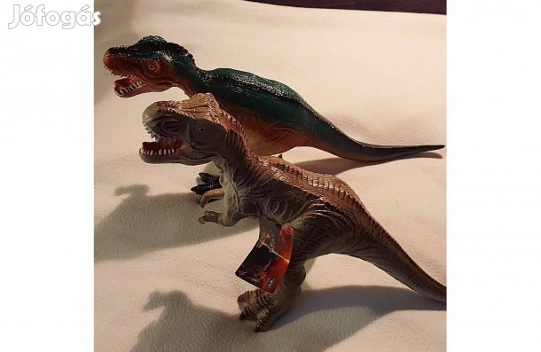 2 db 47 cm nagyságú, hangot adó dinoszaurus, cimkés