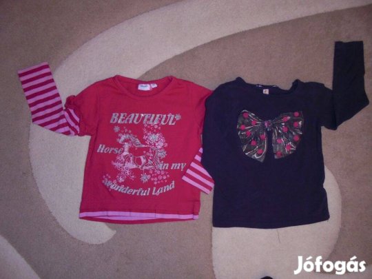 2 db 86-92-es lány póló pólócsomag