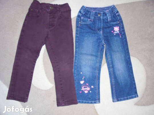 2 db 92-es lány farmernadrág együtt ruhacsomag