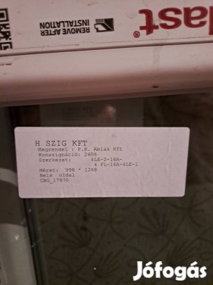 2 db Aluplast új 3 rétegű Prémium Nyílászáró Ablak 120x150 cm