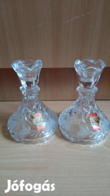 2 db Anna Hütte ólomkristály gyertyatartó 13 cm 2800 Ft