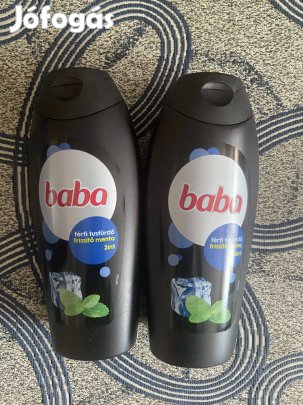 2 db Baba férfi tusfürdő, menta, együtt