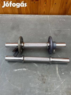 2 db Egykezes Súlyzórúd + súly