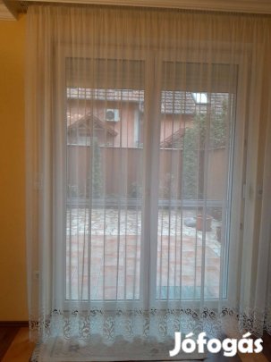 2 db Ekrü függöny